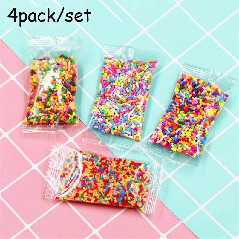 4 упаковки/40 г слизь Очаровательная глина пушистая для наполнителя DIY аксессуары