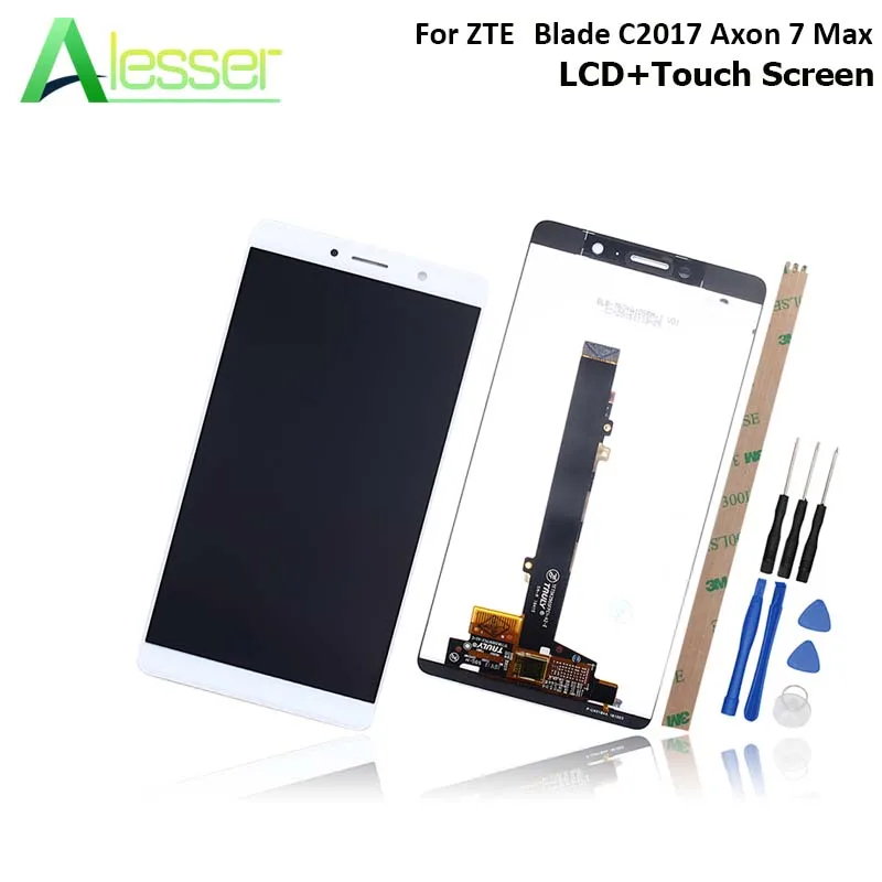 

Alesser For ZTE Blade C2017 Axon 7 MaxLCD Display And Touch Screen 6.0" Screen Digitizer Assembly Replacement Cell Phone +Tools