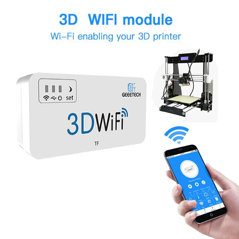 

3D Printer Parts & Accessories 3D WiFi Module TF Card USB2.0 Support Wireless Mini Wifi Box for Most Hot 3D Printers