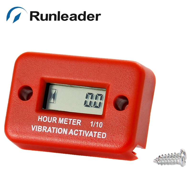 (20pcs/lot) Runleader Wireless water proof digital hour meter Vibration