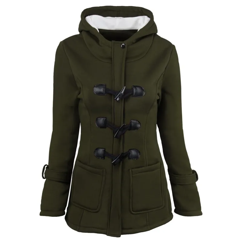 

Hooded Parkas Women 2018 Autumn Winter Coat Thicken Cotton Blending Jacket Womens Outwear Parkas for Women L3