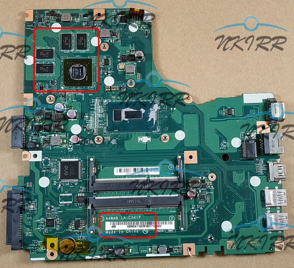 A4WAB LA-C341P NBMXX11002 NBMXR11001 I3 CPU 920M 2G материнская плата для Acer Aspire E5-473G | Компьютеры и офис