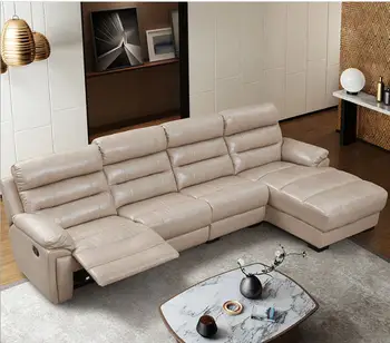 Living Room Sofa set corner sofa recliner manual genuine leather sectional sofas modern muebles de sala moveis para casa popular modern black nappa genuine leather sofa set for living room