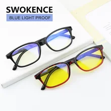 SWOKENCE, синий светильник, блокирующие очки для женщин и мужчин, брендовые Ретро дизайнерские, анти синий луч, компьютерные очки, модные игровые очки F180