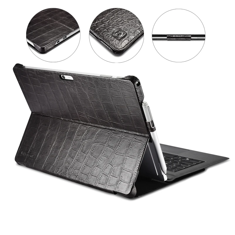 Чехол-книжка из натуральной крокодиловой кожи для Microsoft Surface Pro 4 5 6 7 12 3 " деловой