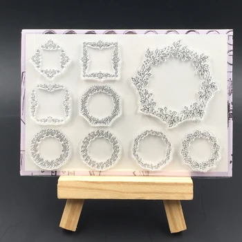 

ZFPARTY Garland Transparent Clear Silicone Stamps for DIY Scrapbooking/Card Making/Decorative sheets