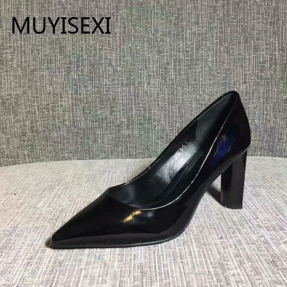 

Black Heel Fashion Women High Heel Shoes Pointed Toe Girls Office Ladies Work Spring Woman Pumps High Heels CW03 MUYISEXI