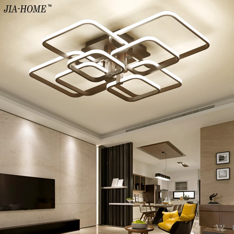 

Remote Control LED Chandeliers for Living Room 4 6 8 heads AC 85-265V Home Decorative Chandelier Lamparas techo Fixtures lustre