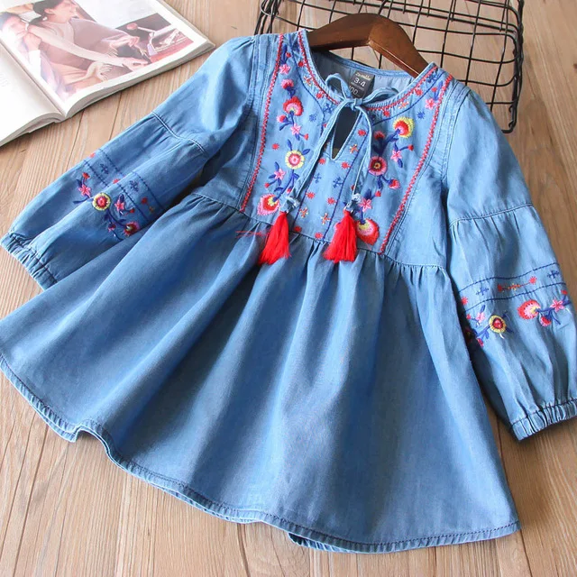 Hurave-2018-Baby-Girls-Clothes-Children-lantern-Sleeve-drawstring-dress-causal-denim-embroidery-tassel-infant-dresses.jpg_640x640