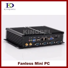 Безвентиляторный htpc intel celeron 1037u/core i5 3317u двухъядерный, 2 * LAN, 4 * COM, USB 3.0, wi-fi, hdmi, неттоп, mini pc, промышленный компьютер