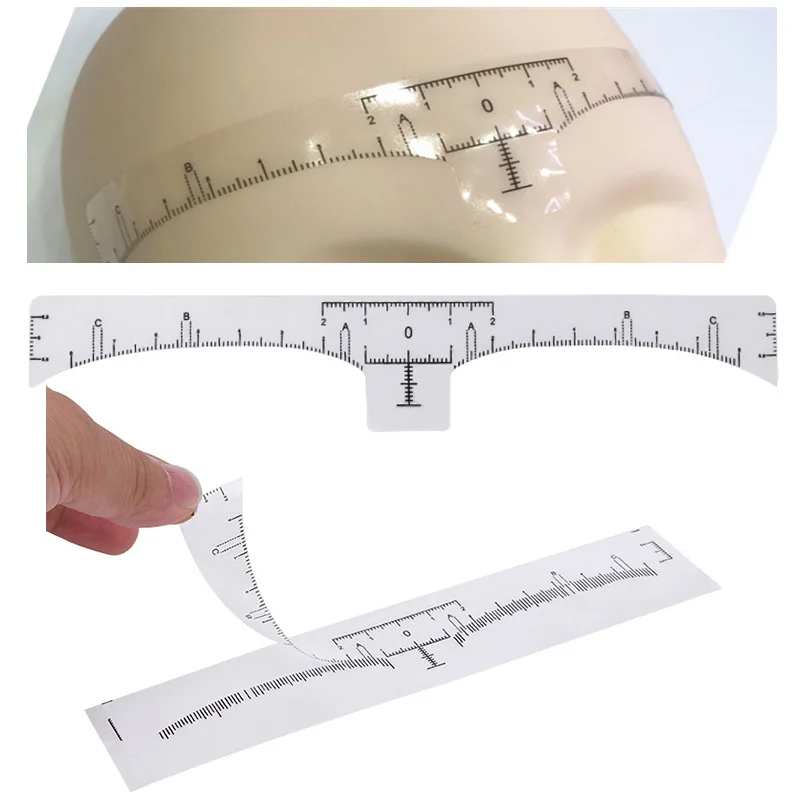 10Pcs/Lot Eyebrow Stencil Reusable Semi Permanent Makeup Microblading Measure Tattoo Ruler Tools Guide 18 X 2.2cm | Красота и