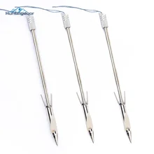 6 шт./лот рыболовные рогатки стрелы серебро Нержавеющая сталь лук Охота наконечники стрел стрельба из лука болт