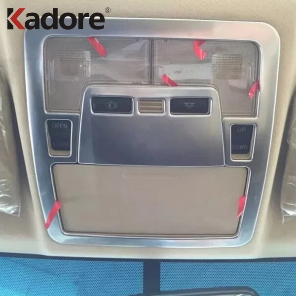

For Toyota Camry 2015 2016 ABS Matte Roof Front Rear Reading Light Lamp Decoration Cover Car Stroage Box Trim