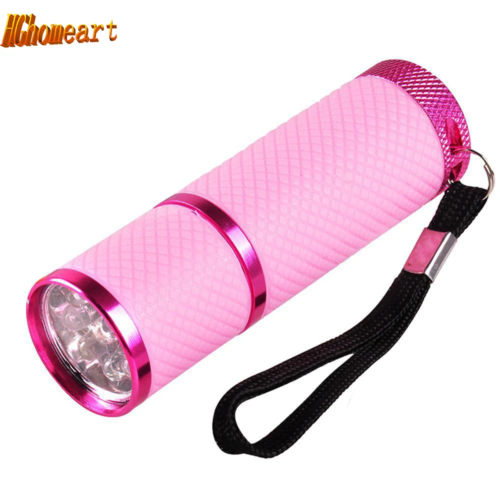 

HGhomeart Mini Nail Dryer 3W Led UV Lamp Flashlight for Gel Polish 15s Fast Dry Cure Nail art Tools Cheap Best uv lamp Torches