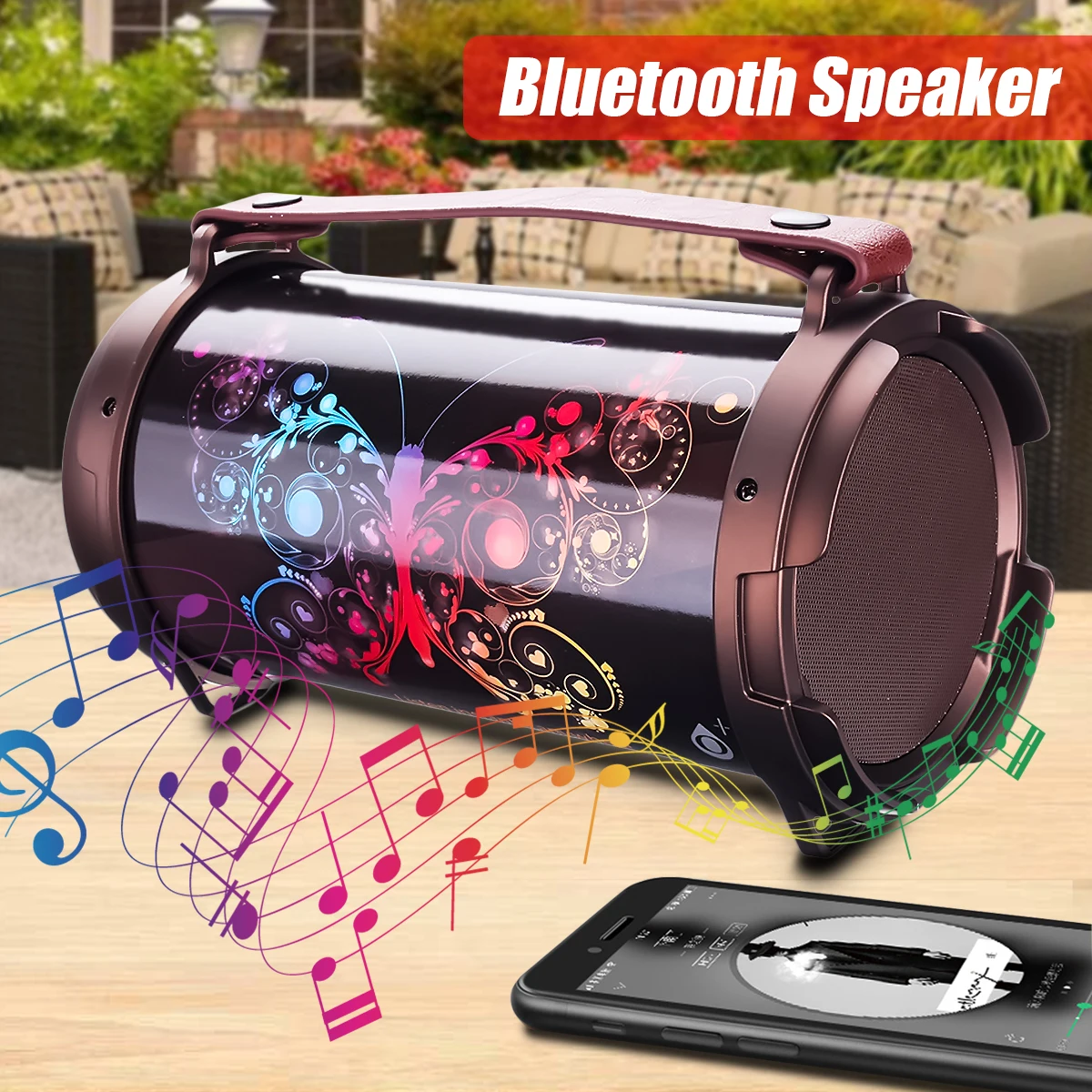 Portable Wireless Bluetooth Speaker 12W Loudspeakers Stereo FM Radio Speaker Support USB AUX TF Card Outdoor Party Music Player Portable Wireless Bluetooth Speaker 12W Loudspeakers Stereo FM Radio Speaker Support USB AUX TF Card Outdoor Party Music Player