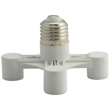 Студия E27-4E14Softbox свет лампы Базовая розетка сплиттер 4-в-1 лампы адаптер держатель