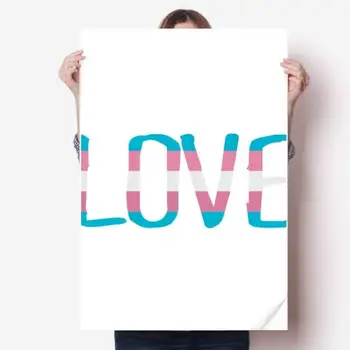 

DIYthinker Love Transgender LGBT Support Vinyl Wall Sticker Poster Mural Wallpaper Room Decal 80X55cm