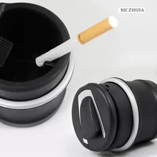 Портативная автомобильная пепельница в виде бочки, чашка для хранения со светодиодный подсветкой для Ford Fusion Escort Kuga Ecosport Fiesta Falcon EDGE/Explorer