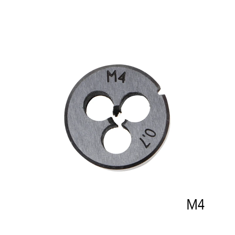 Высокая твердость резьбы круговой матрицы M3-M14 гаечные ключи HSS Инструменты для резьбы легированной стали - Цвет: M4