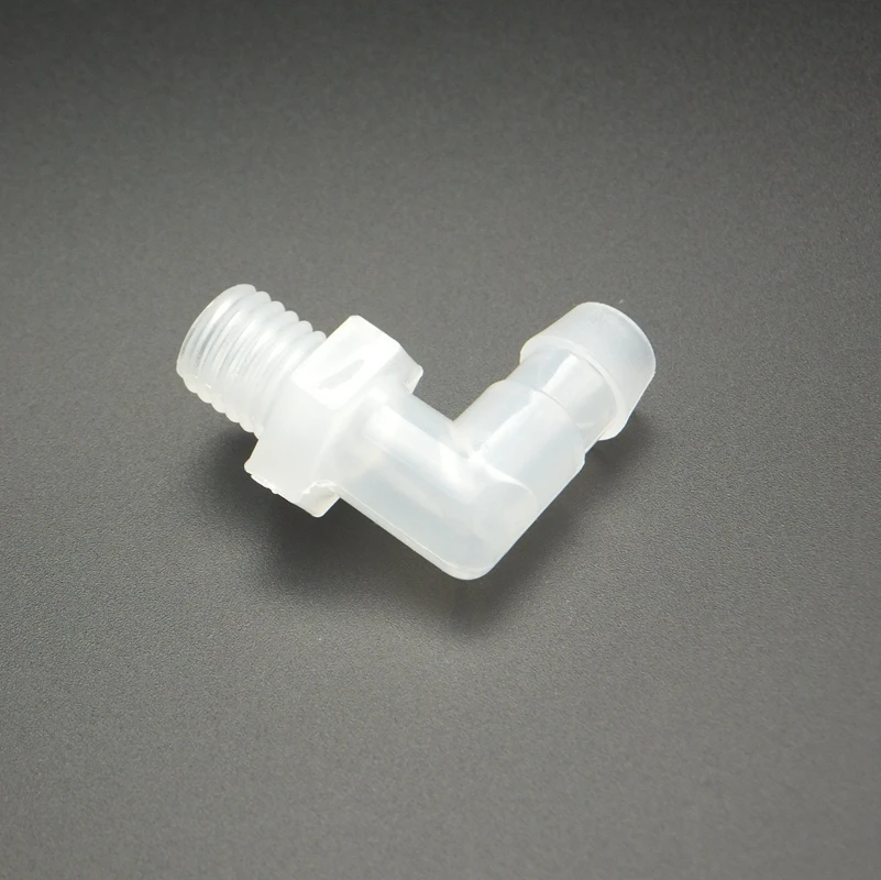 

5PCS 8mm Hose Barb x M10 Male Thread Elbow Plastic Fitting Coupling Aquarium Garden Micro Irrigation Water Connector