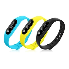 C6 0,69 ”Zoll Smart Armband Smartwatch BT4.0 Armband Herzfrequenz Schrittzähler für Android Smartphone
