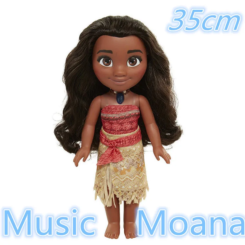 

35cm Moana Figures Cartoon Music Moana Talks Sing How Far I'll Go Light and music toy Soft Stuffed Dolls Gift Toys for children