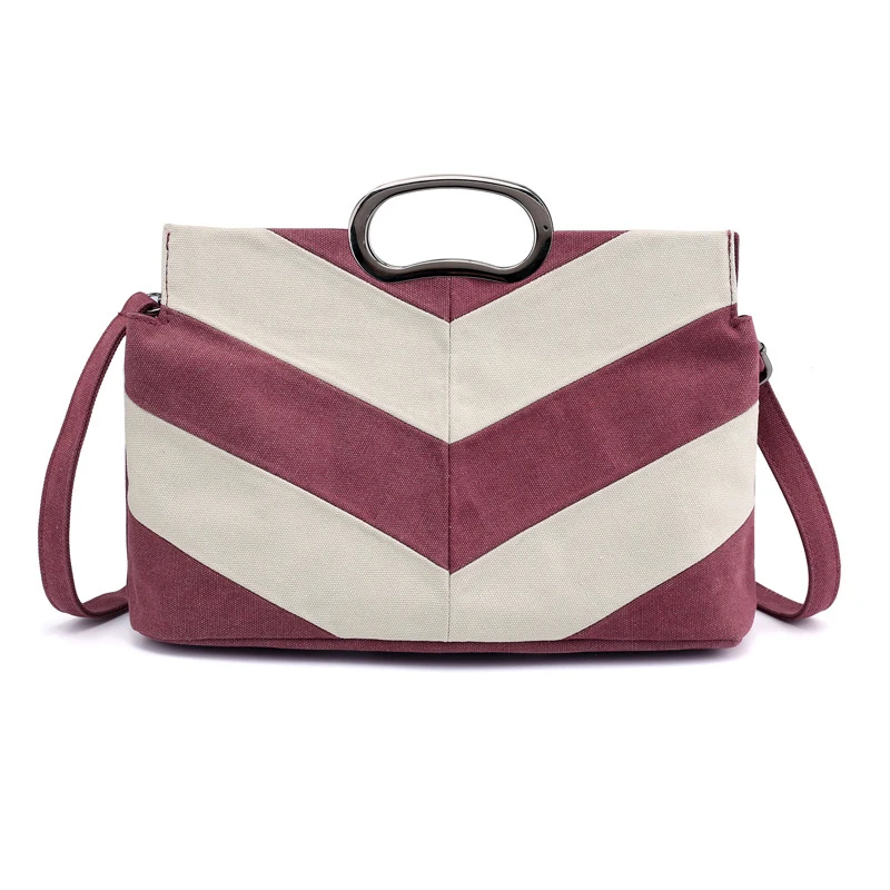 

Fashion Women's Brife Canvas Handbag New Solid Large Capacity Totes Crossbody Bag Shoulder Bag Quilted Bolsos Mujer