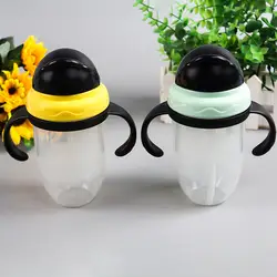 2019 Новый 240 мл детская чашка Baby Cup для воды школьная бутылка для воды для детей Пластик чашке с лоскутное соломы CIQ