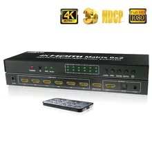 SGEYR HDMI Matrix 4x2 6x2 Switch Splitter 4 in/6 in 2 out with SPDIF+ 3.5MM audio Extractor 4Kx2K/30HZ with Remote control SGEYR HDMI Matrix 4x2 6x2 Switch Splitter 4 in/6 in 2 out with SPDIF+ 3.5MM audio Extractor 4Kx2K/30HZ with Remote control