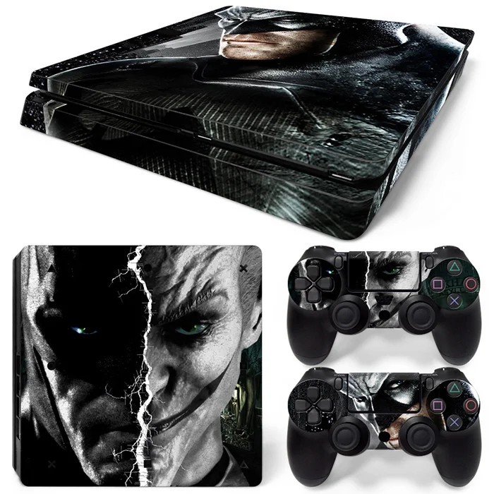 

New Arrival Joker and Batman Design Removable Vinyl Decal for PS4 Slim Console and Controllers