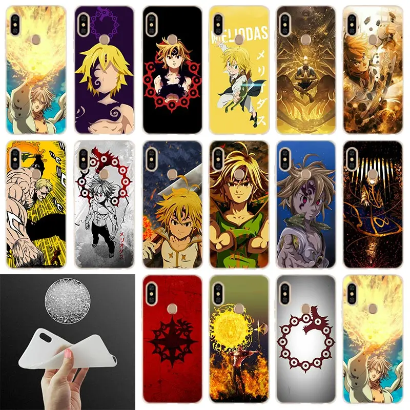 

Phone Case Nanatsu no Taizai For Xiaomi Redmi Note 7 6 5 4x redmi 7 6pro 6a s2 5a 4a 4x 5plus y3 Soft Cover Coque