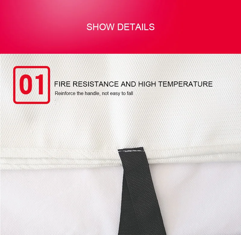 1.2M x 1.8M Fire Blanket Fiberglass Fire Flame Retardant Quality Emergency Survival Fire Shelter Safety Cover Fire Blanket