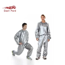 

Silver and black environment-friendly materials for men and women fitness clothes, fast sweating suits and sauna suits W4-168