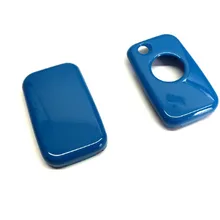 Однокнопочный дистанционный флип-ключ защитный чехол глянцевый синий цвет для Mercedes Benz