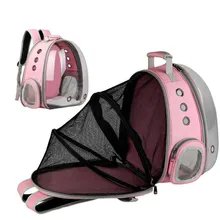 Прозрачный Pet космическая капсула дышащий рюкзак-переноска для щенка кошка собака сумка для путешествий на открытом воздухе расширяемая задняя Сумка