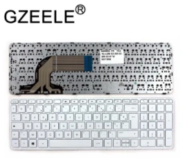 Новая клавиатура GZEELE для ноутбука hp Pavilion 15-e 15-n 250 G3 255 g3 256 g3 AZERTY FR - Цвет: Белый