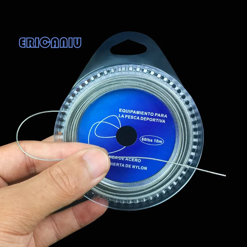 10M 1X7Strands Nylon Coated Stainless Steel Fishing Line (Wire) With