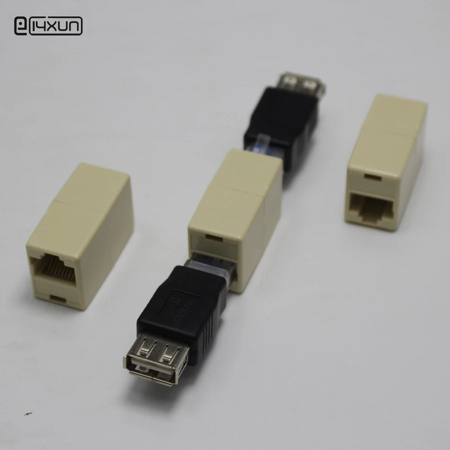 10PCS RJ45 Connector Adaptor CAT5 Network Modular jack