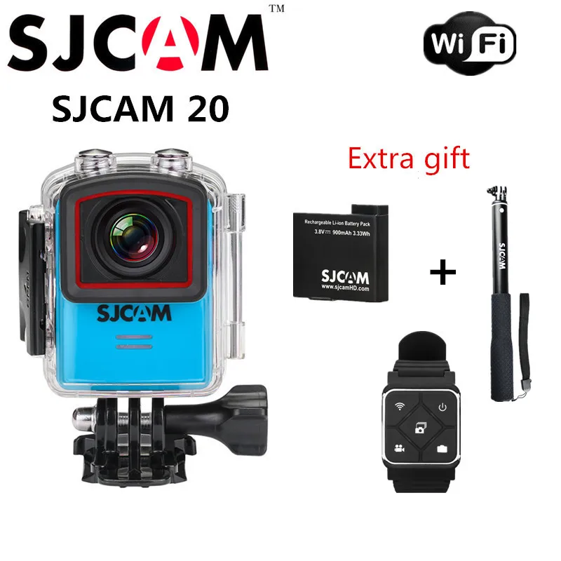 Оригинал SJCAM M20 Wi-Fi Гироскопа Мини Действие Спорт Камеры 4 К 24fps NTK96660 16MP 30 М
