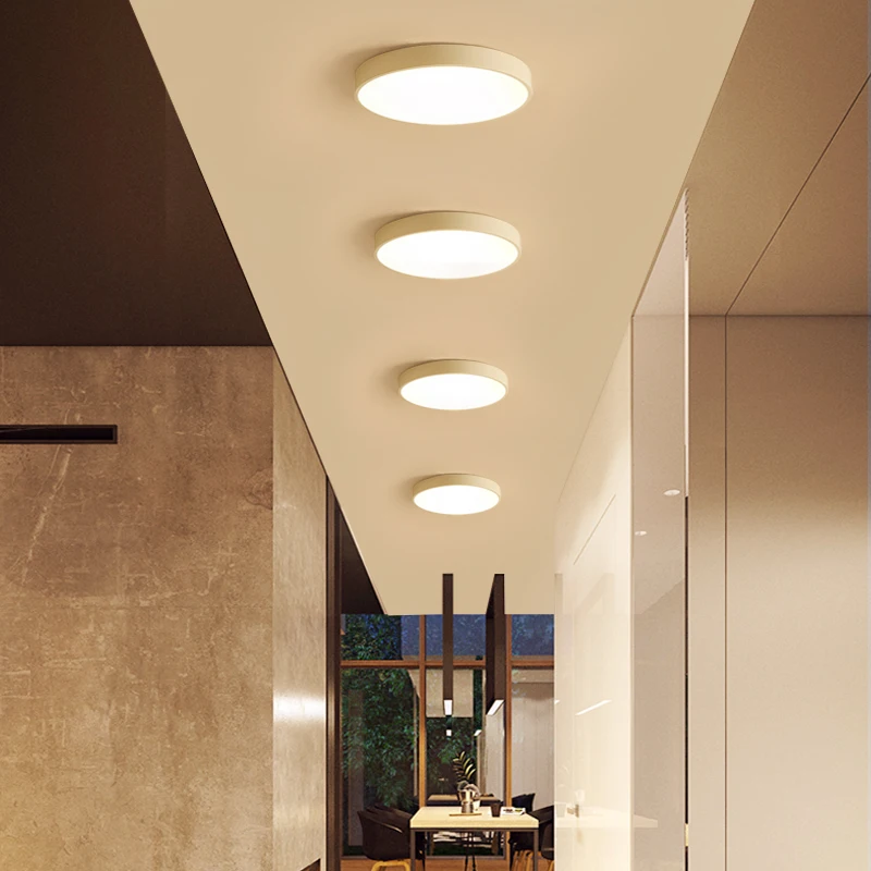 

Modern simplified circular Led ceiling lights plafond lamp for home living room lights ceiling light fixture Balcony aisle lamp
