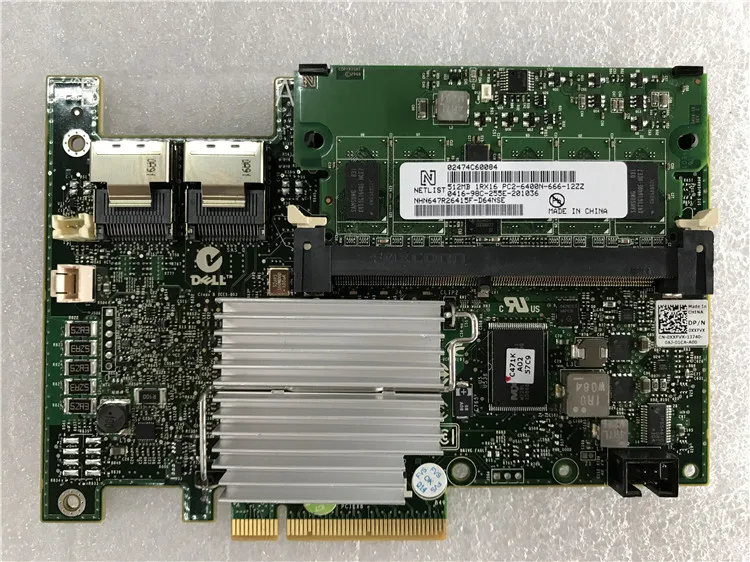 

RaidStorage PERC H700 512MB Cache Memory PCIe 6Gb/s Controller SAS Card PCIe2.0 MiniSAS RAID5 Used
