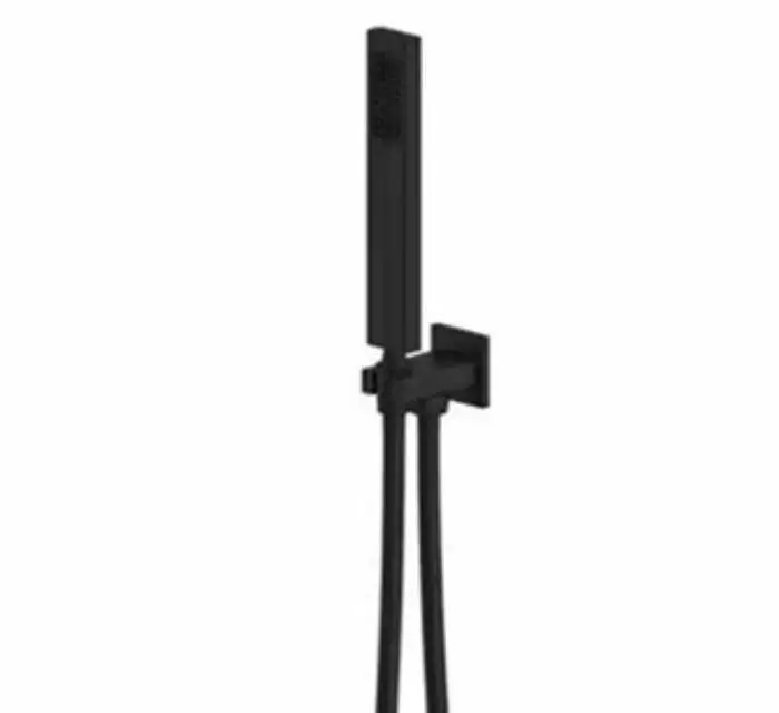 Comprar Envío gratuito negro mate latón ducha de mano cabeza y de soporte de latón y 1,5 manguera de ahorro de agua de cobre de mano pulverizador BL0022