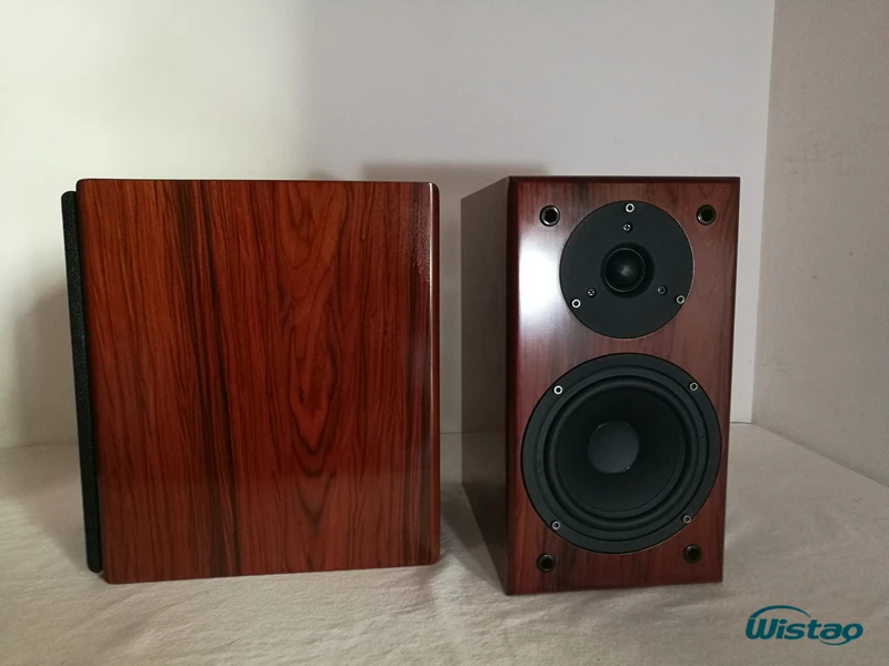 IWISTAO HIFI Bookshelf Speakers High Sensitivity High Density Board Wo