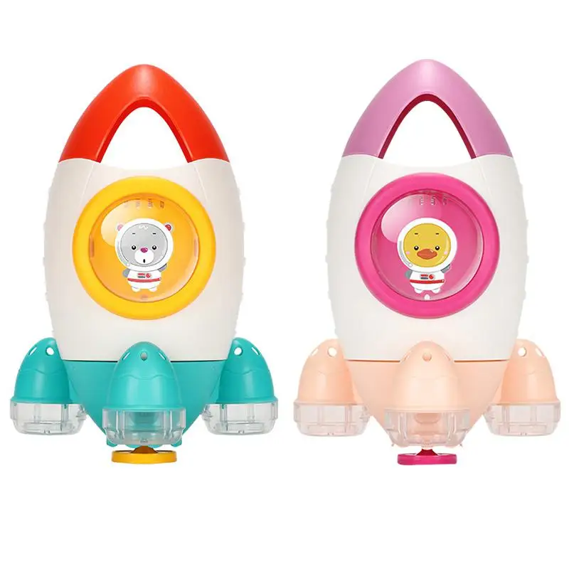 Baby Roating Water Spray Rocket Bath Toy Cute Cartoon Bathroom Bathing Tub Shower Play Water Toys Bath Toys For Kids Baby Roating Water Spray Rocket Bath Toy Cute Cartoon Bathroom Bathing Tub Shower Play Water Toys Bath Toys For Kids