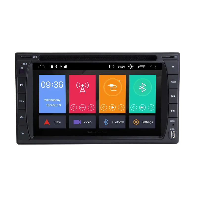 Sale Autoradio 2 Din Android 9.0 Car Radio Stereo Car DVD Player For Nissan GPS Navi Wifi Bluetooth Audio Head unit 173mm * 98mm 1