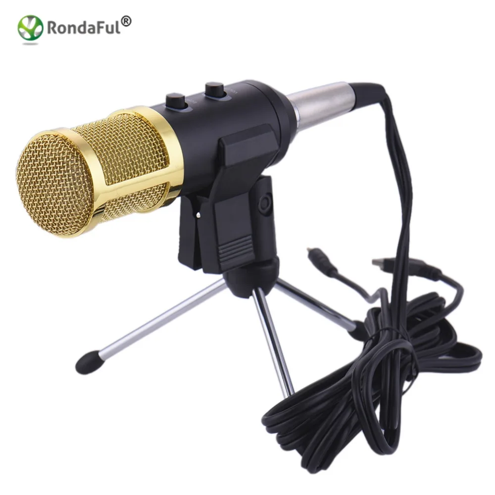 2016 USB Condenser Microphone Sound Recording Audio Processing Wired