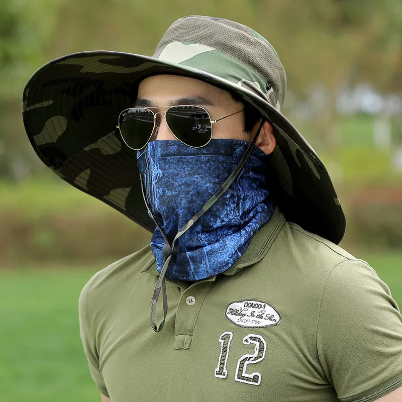 

2019 New All year round Outdoor Sport Hiking Camping Hat Uv Protection Face Neck Cover Fishing Sun Protceta Cap adjustable