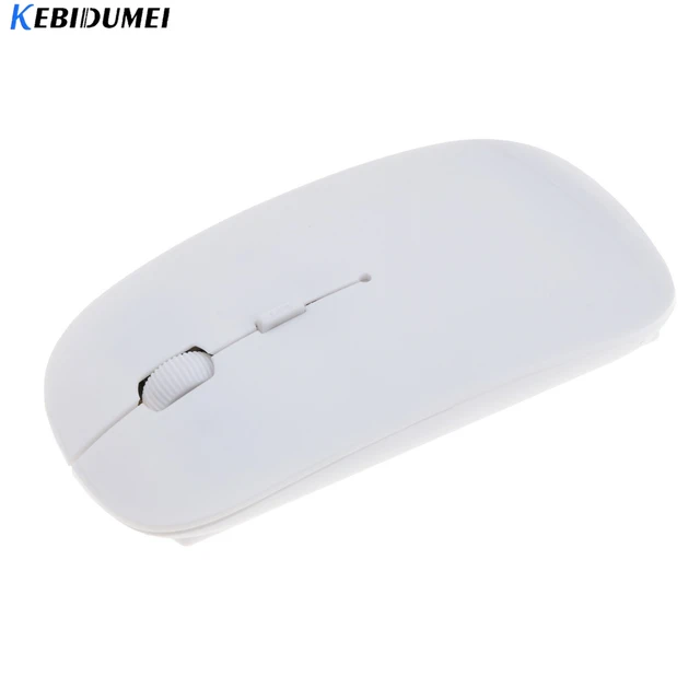 kebidumei Ultra Thin USB 2.4Ghz Wireless Mouse Optical Gaming Slim Receiver Computer For Apple Mac Laptop Power Switch Mice