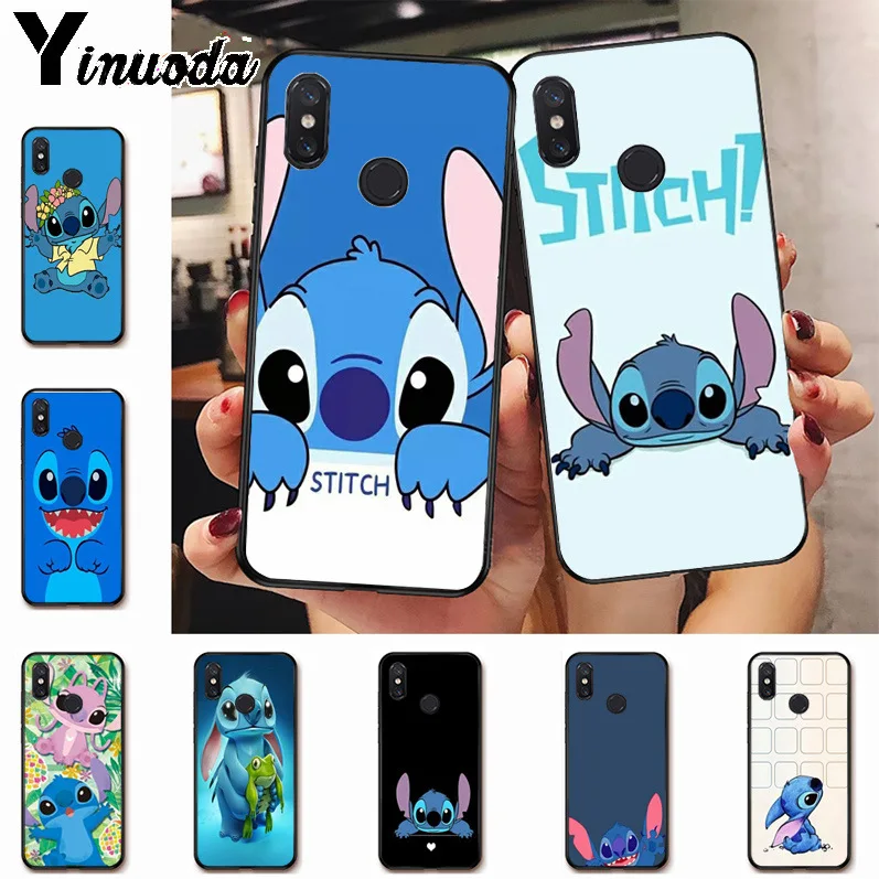 

Ynuoda cartoon Lilo and Stitch Diy Cell Phone Protective Case for xiaomi mi 8se 6 note2 note3 redmi 5 plus note5 cover