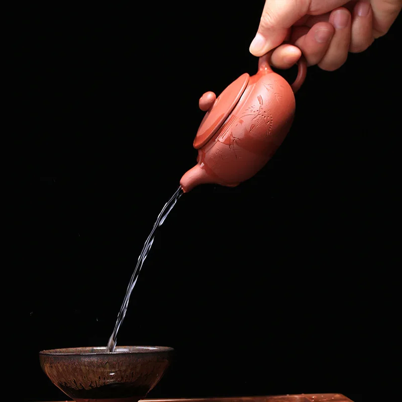 130 мл Исин чайные горшки ручной работы чайник zisha с подарочной коробкой костюм черный чай пуэр dahongpao tieguanyin